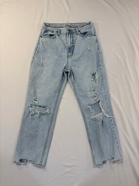 Abercrombie & Fitch The Ankle Straight Curve Love High Rise Jeans Size 6/28